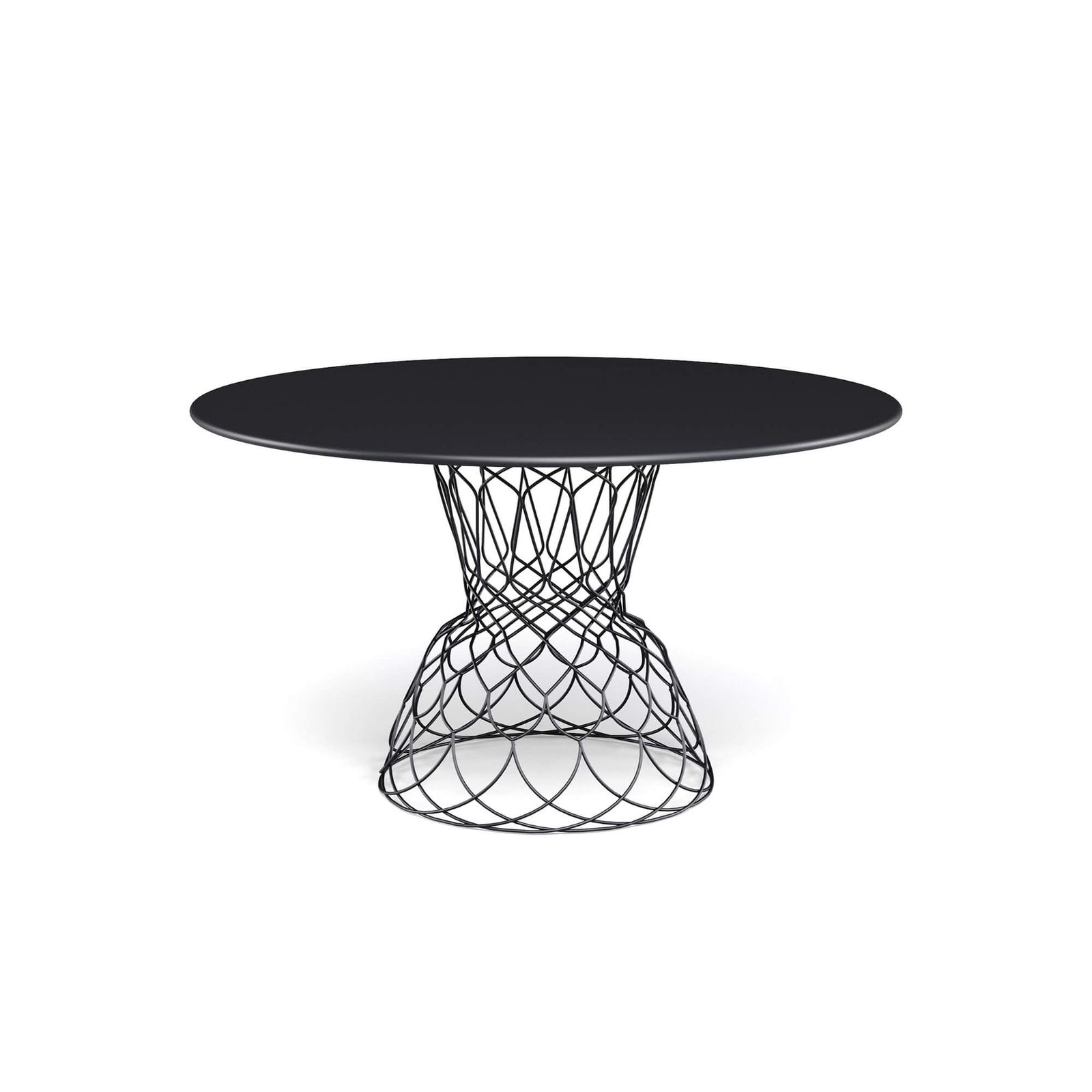 round table d130 / outside in Steel - Collection Re-Trouvé by Emu