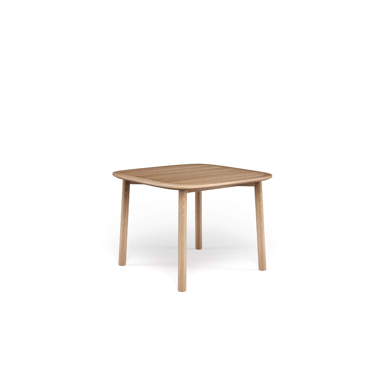 4 seats square table / outside in Teak - Collection Twins by Emu