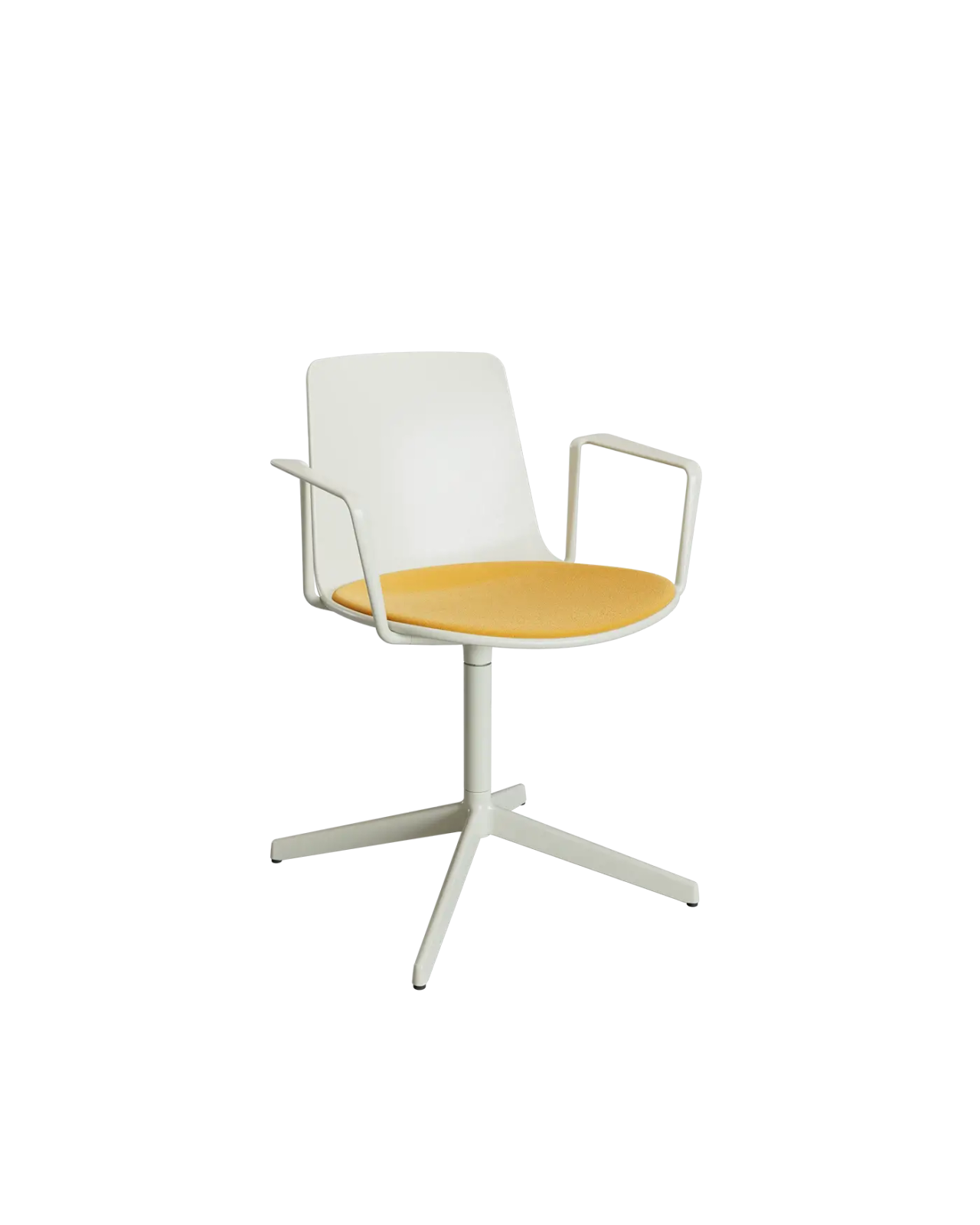 Silla Lottus 4R Fija con brazos aluminio by ENEA