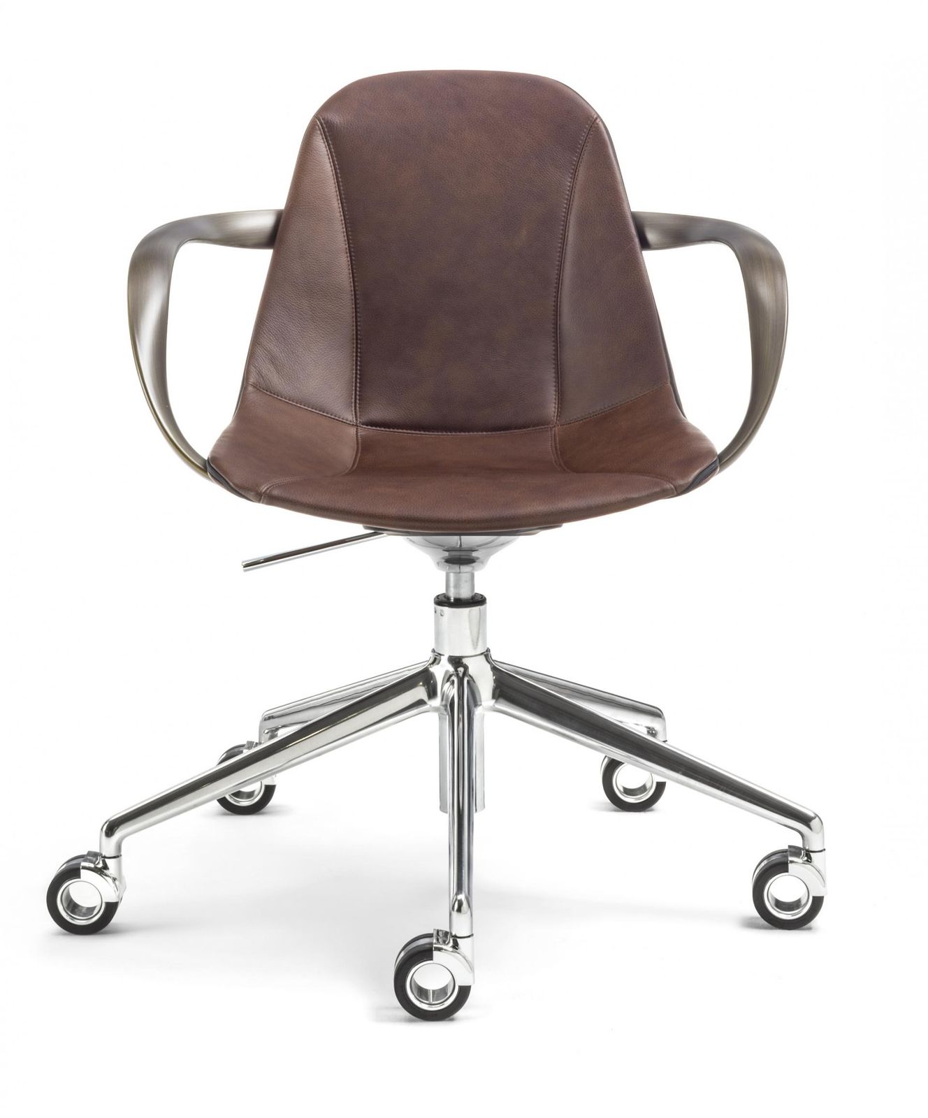 Office chair with armrests Couture by ENRICO PELLIZZONI