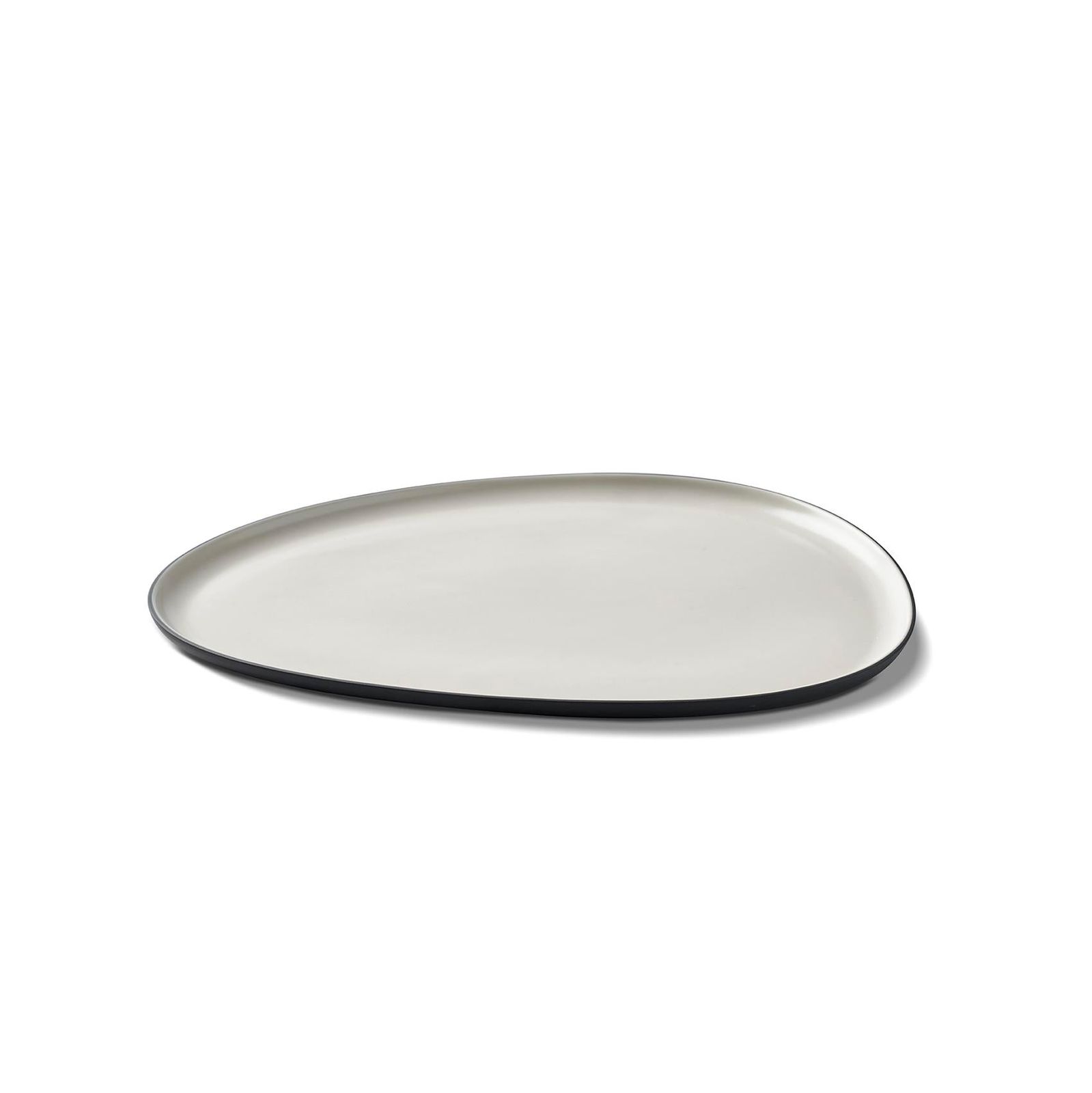 Stone Starter Plate Double Colour BLACK&IVORY by Esma Dereboy