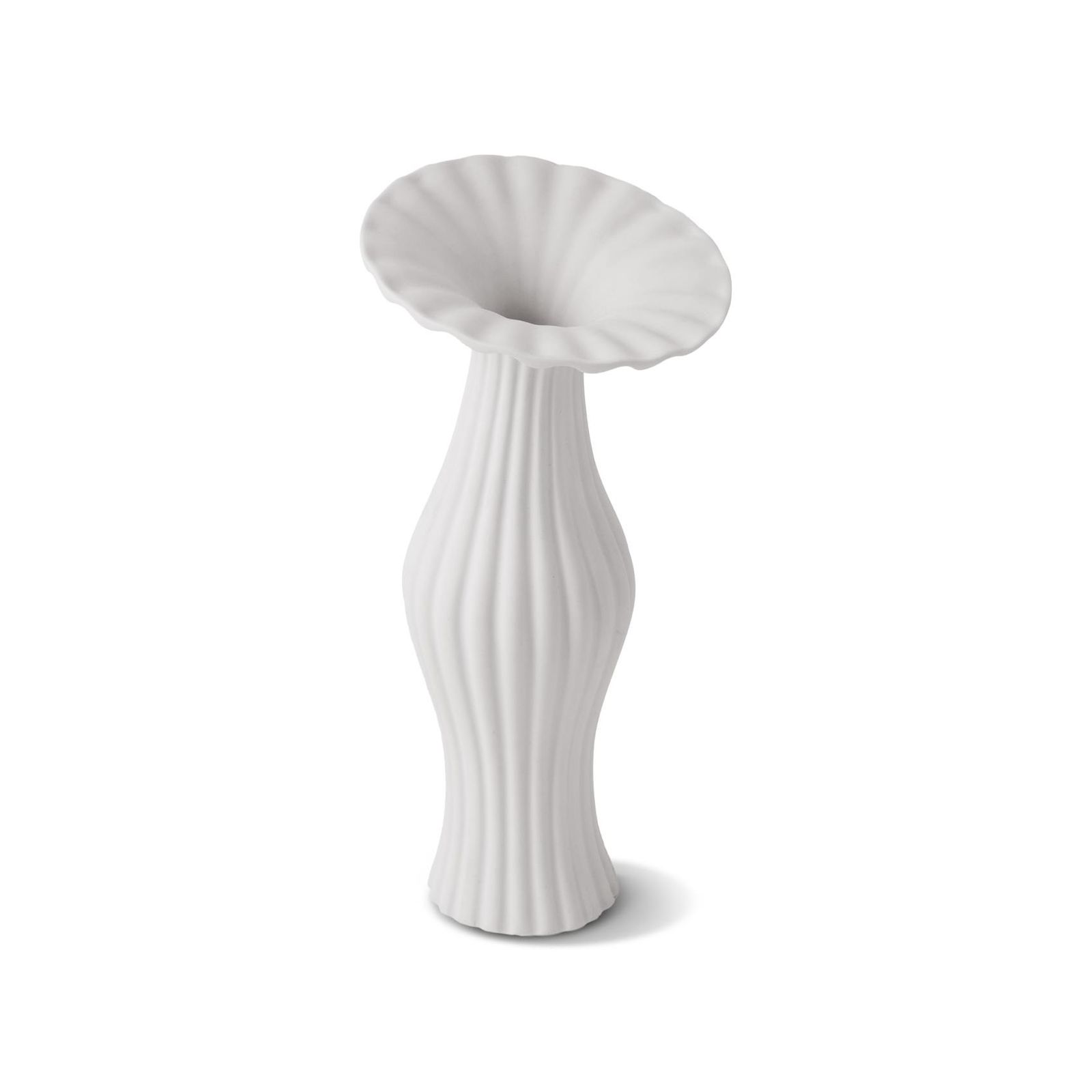 Flora Flower Vase 21 cm Ivory by Esma Dereboy