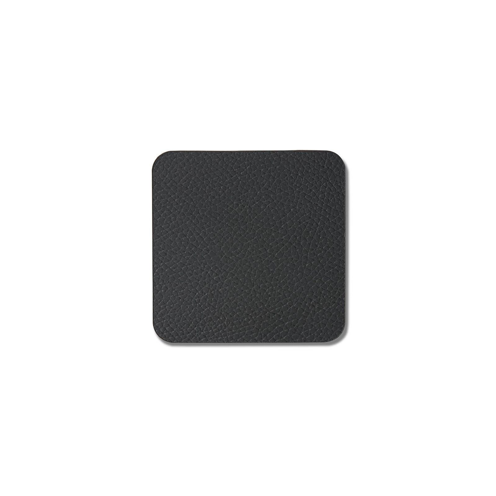 Square Glass Mat Set Of 4 Black by Esma Dereboy
