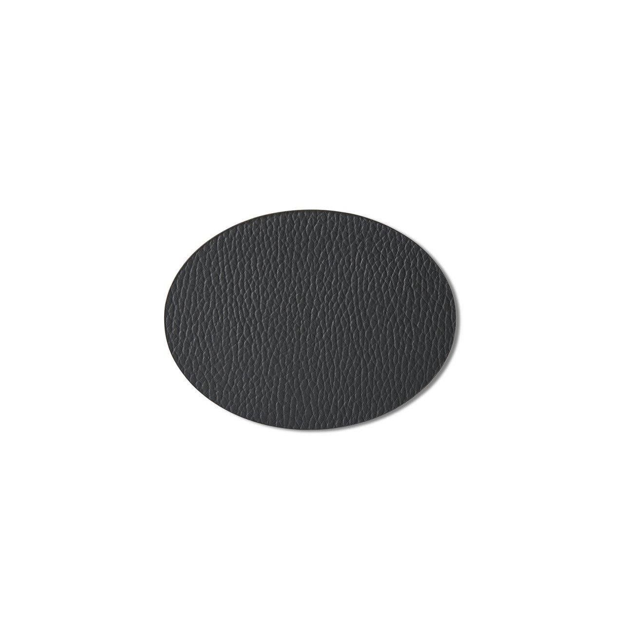 Oval Glass Mat Set Of 4 Black by Esma Dereboy