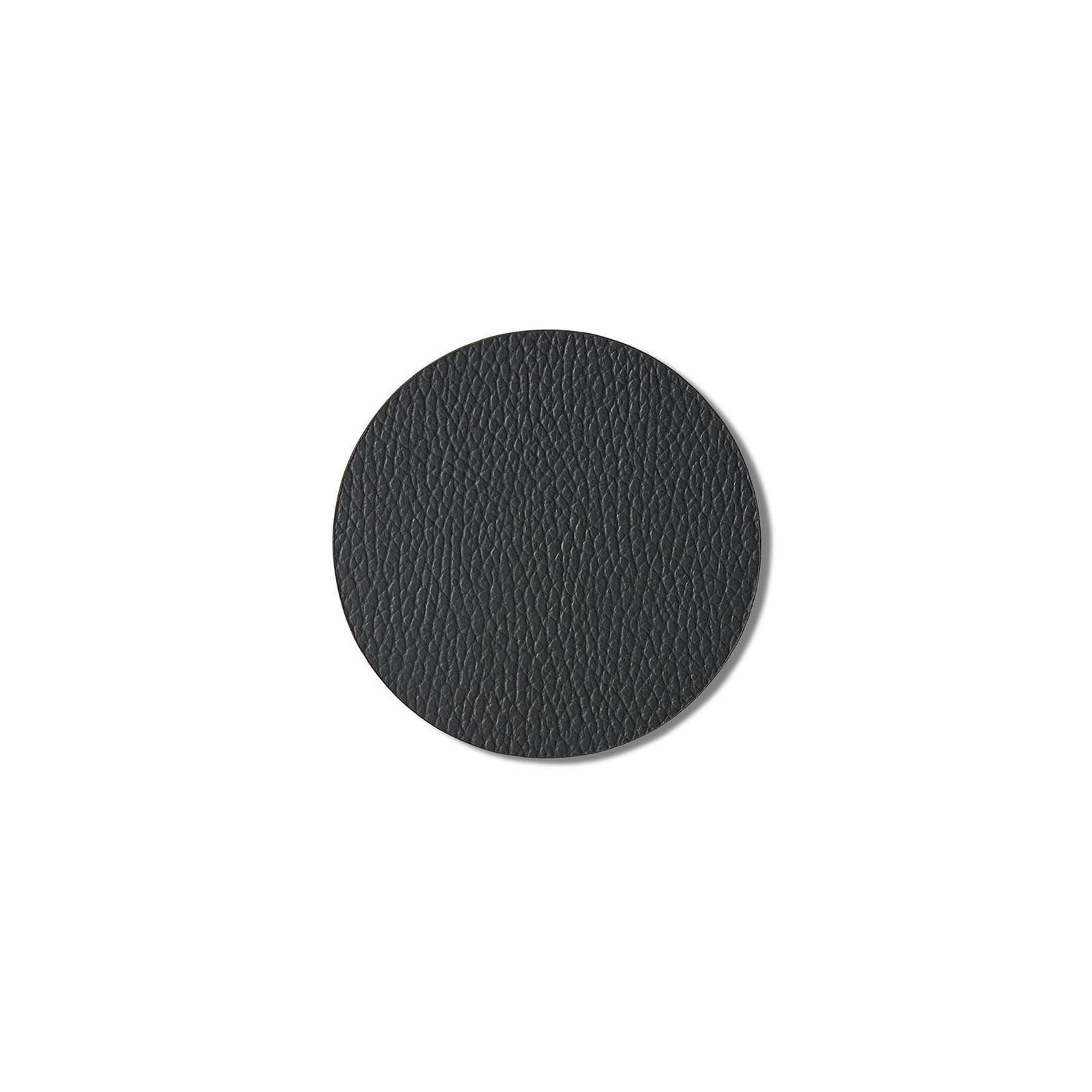 Round Glass Mat Set Of 4 Black by Esma Dereboy
