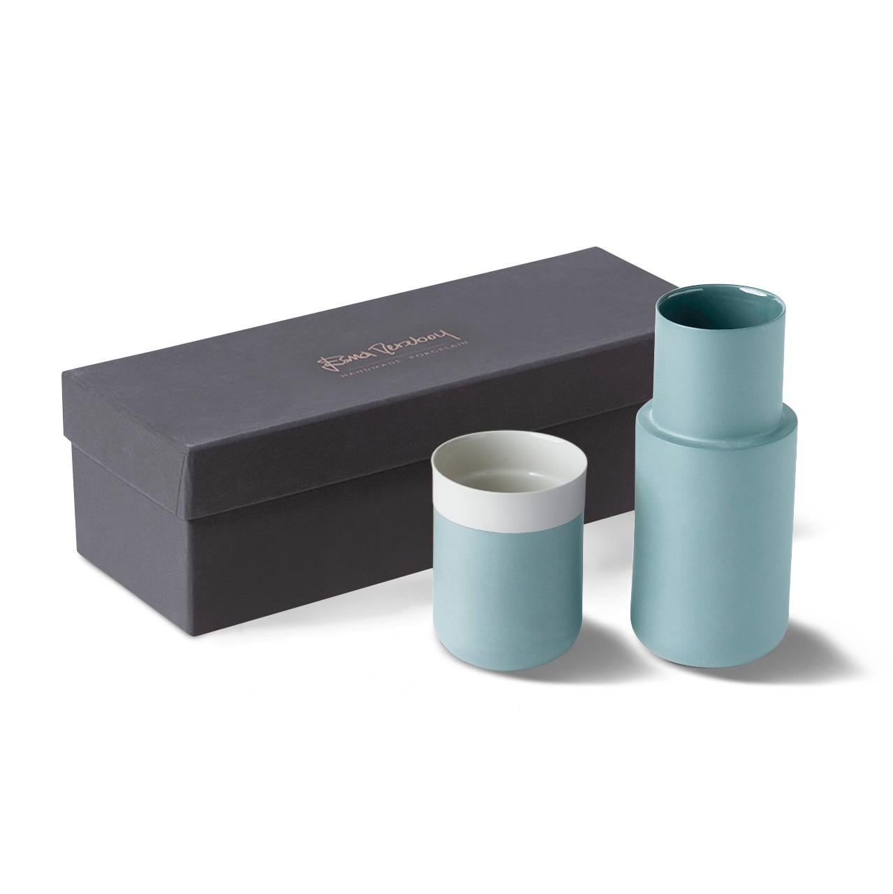 Capsule Jug Set Aqua - Aqua & Ivory by Esma Dereboy