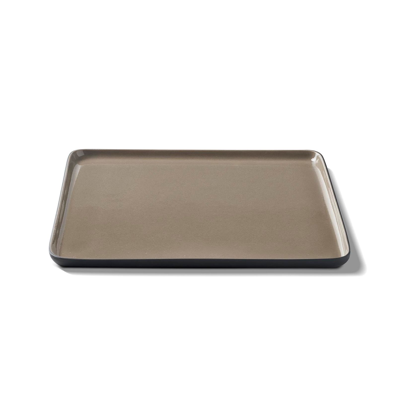 Square Serving Plate Double Colour by Esma Dereboy