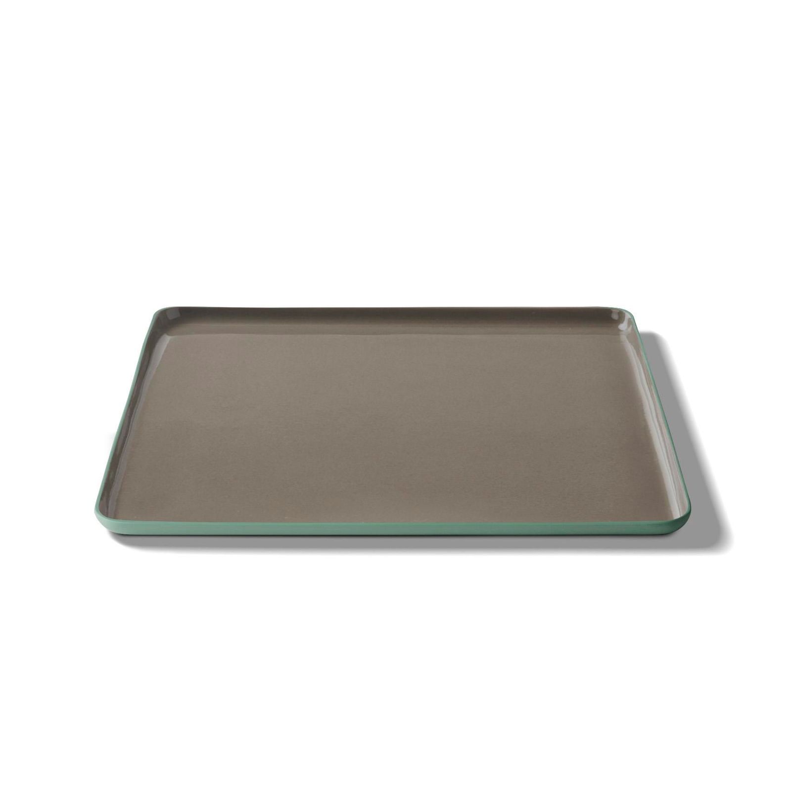 Square Serving Plate Double Colour by Esma Dereboy