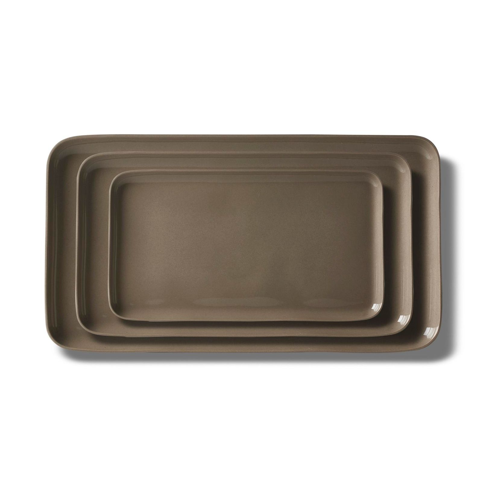 Rectangle Plate Set Rock by Esma Dereboy