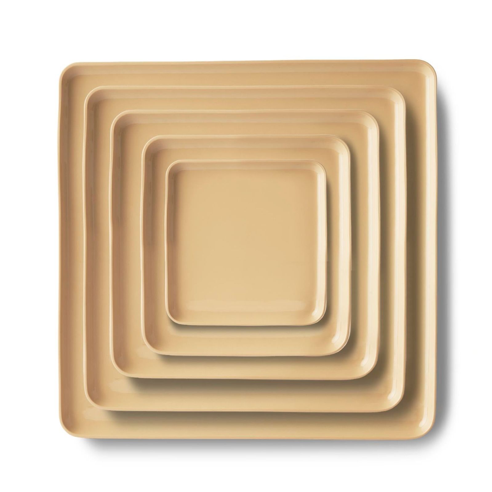 Square Plate Set Straw by Esma Dereboy
