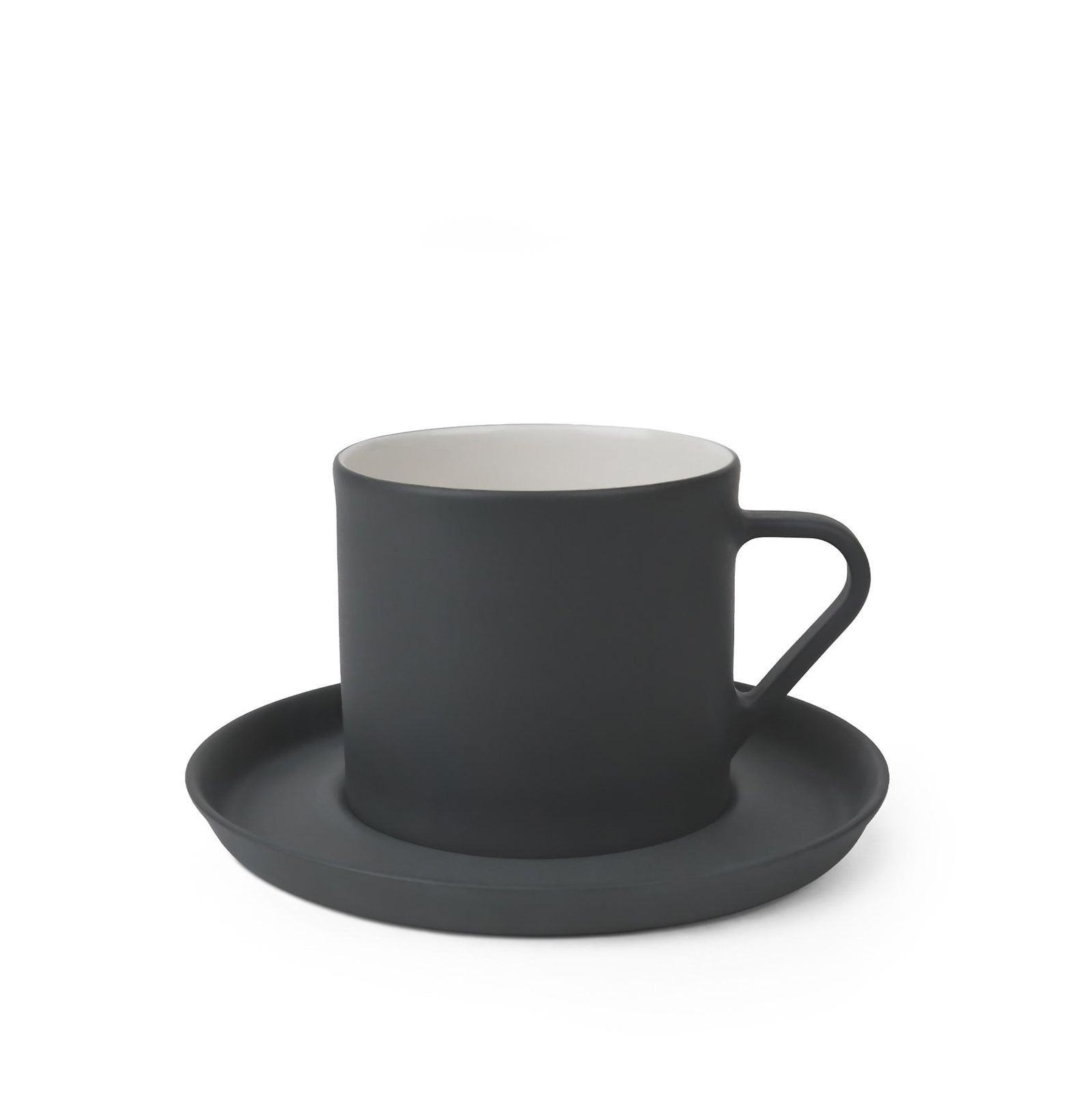 Nest Cofee/Tea Cup with Saucer Black - Black & Ivory 250 ml by Esma Dereboy