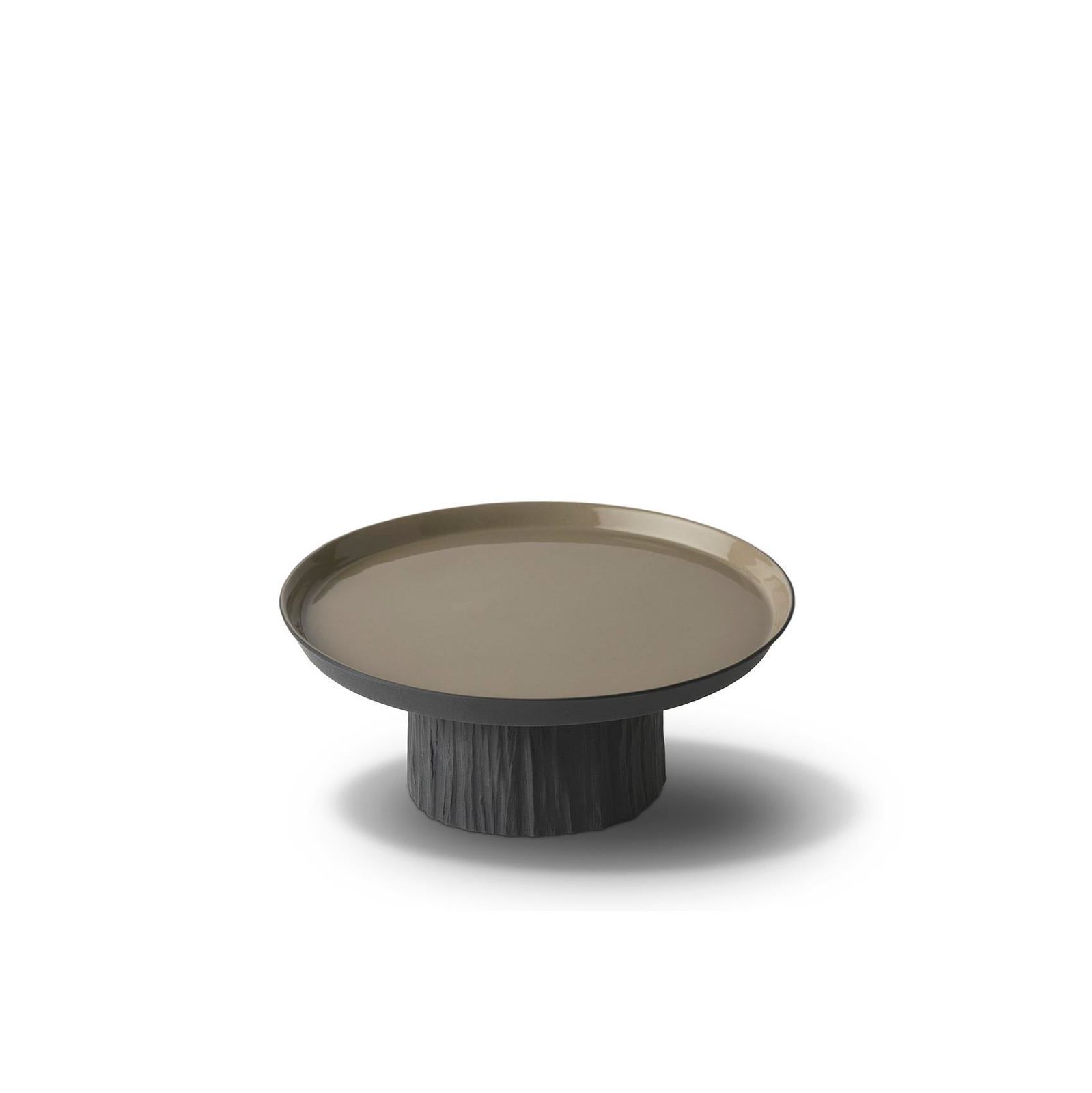 Tree Round Small Cake Salver Black - Black & Rock by Esma Dereboy
