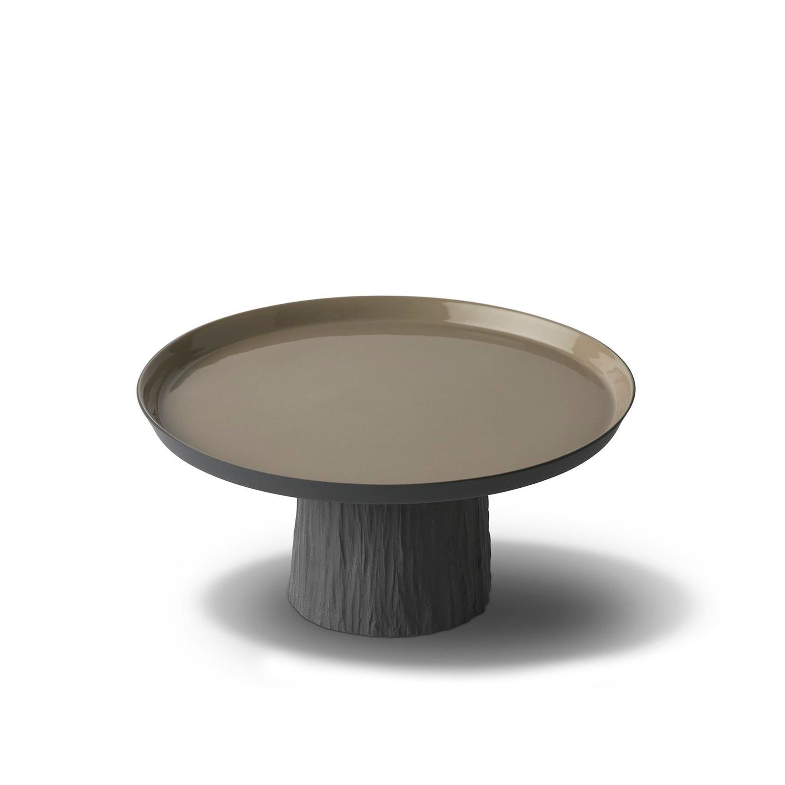 Tree Round Medium Cake Salver Black - Black & Rock by Esma Dereboy