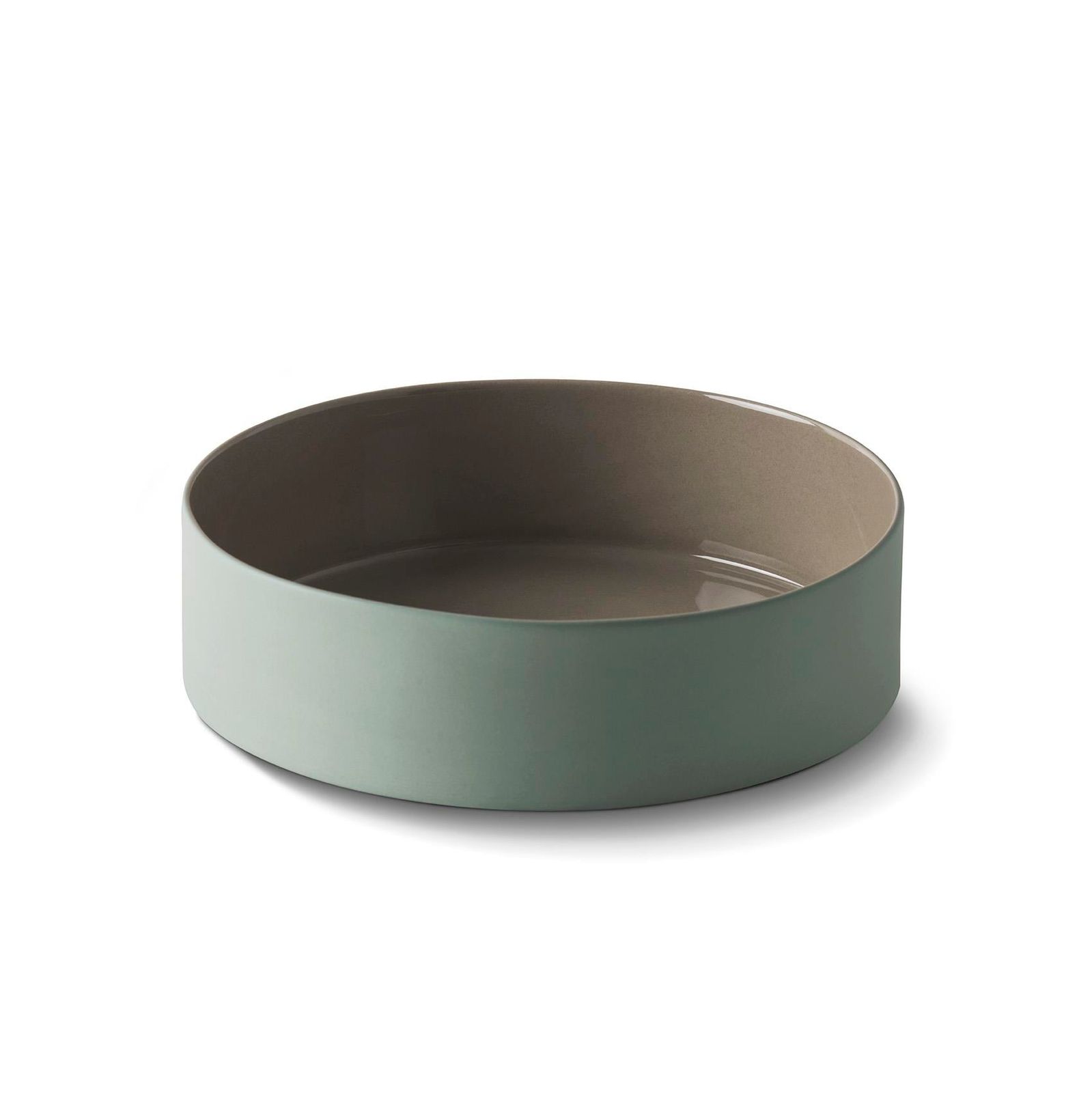 Cylinder Salad Bowl Double Colour by Esma Dereboy