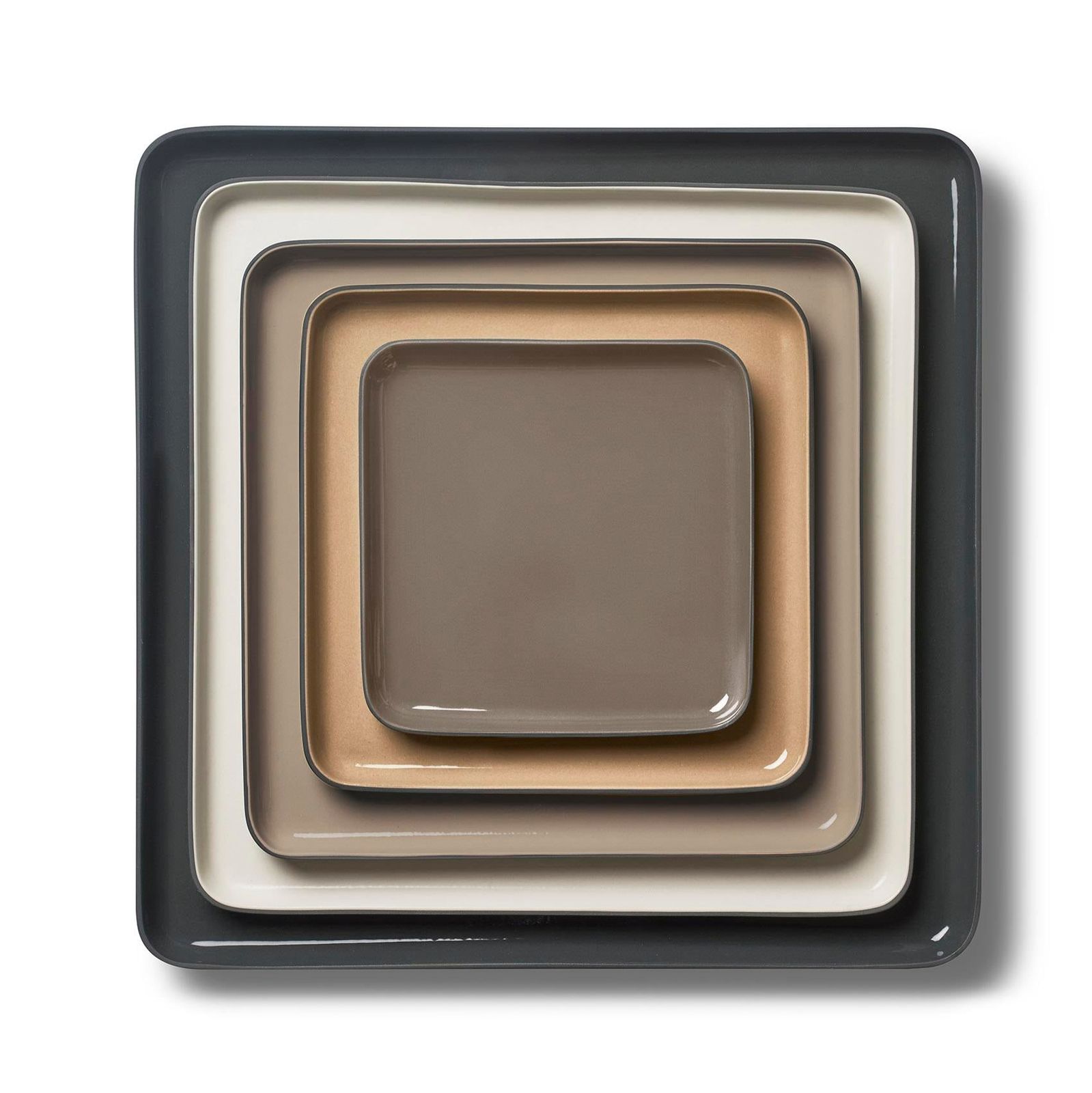 Square Plate Set Mix & Match No:2 by Esma Dereboy