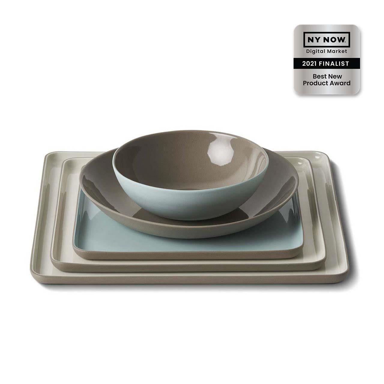 Square Plate Set Mix & Match No:3 by Esma Dereboy