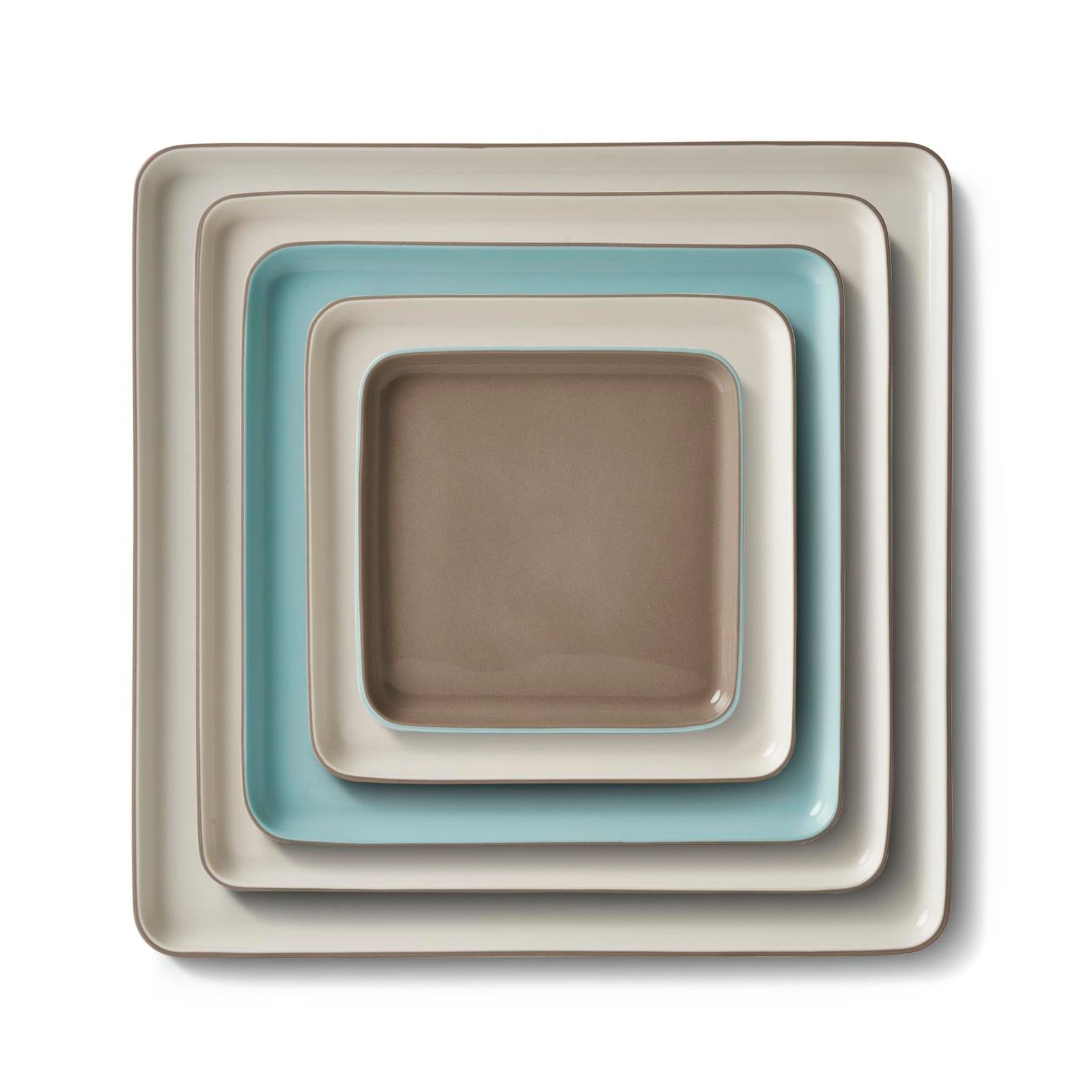 Square Plate Set Mix & Match No:5 by Esma Dereboy