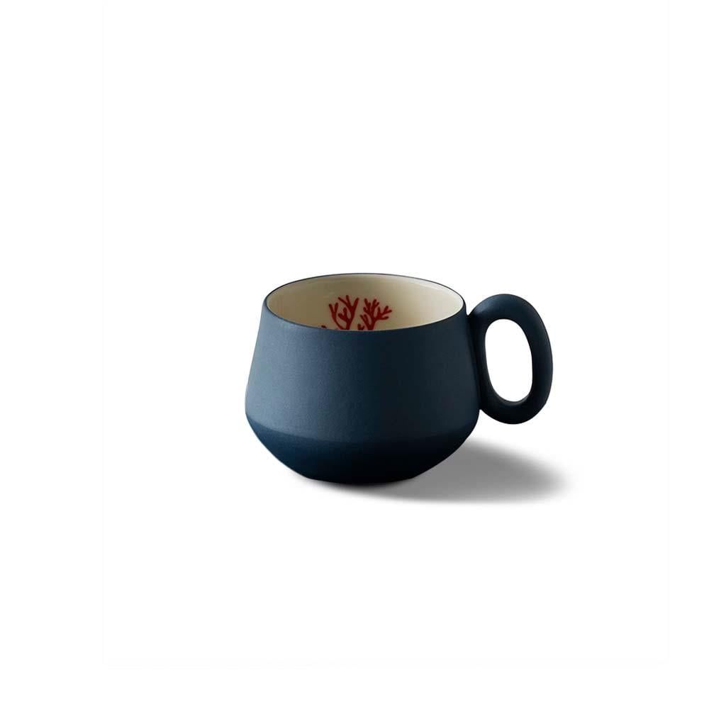 Tube Espresso Water Cup Red Coral by Esma Dereboy