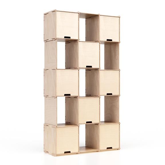 Checkmate X8 – Transparent finish - display shelving by Esposit