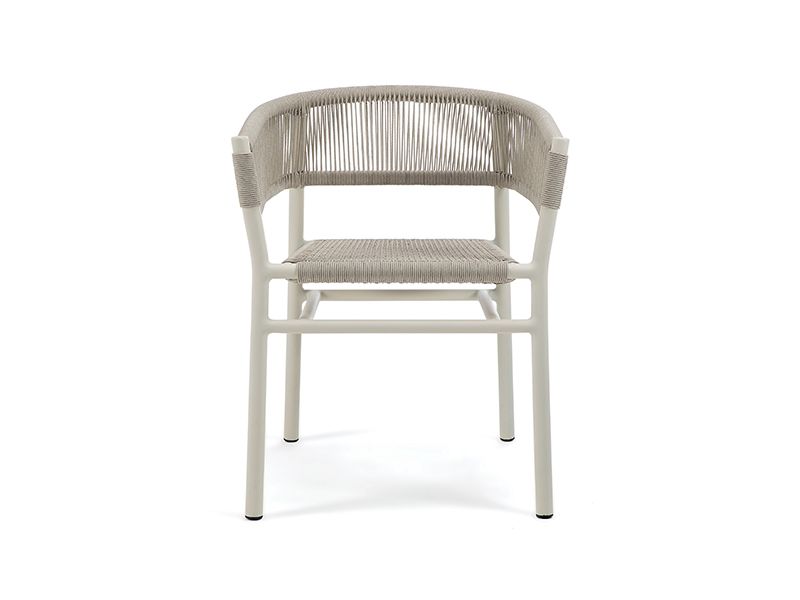 Dining armchair with aluminum structure - Kilt by Ethimo