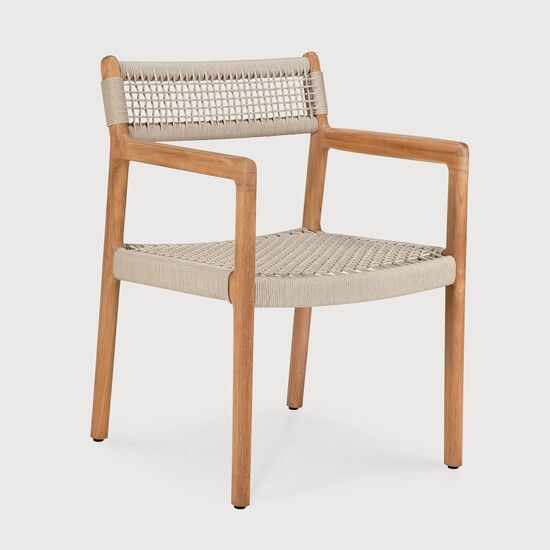 Jack Woven outdoor dining chair - Natural - 56 x 60 x 81 cm (10110224) by Ethnicraft