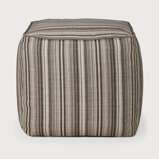 Zahara outdoor pouf - Grey - 50 x 50 x 45 cm (10120183) by Ethnicraft