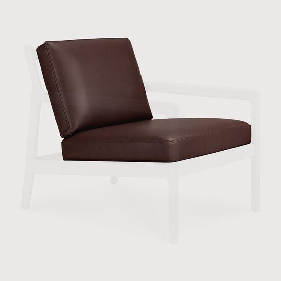 Jack lounge chair cushion set - Burgundy - 61 x 61 x 26 cm (10121087) by Ethnicraft