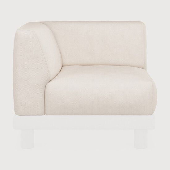 Monocle outdoor modular sofa cushion set - White - 83 x 83 x 67 cm (10121227) by Ethnicraft