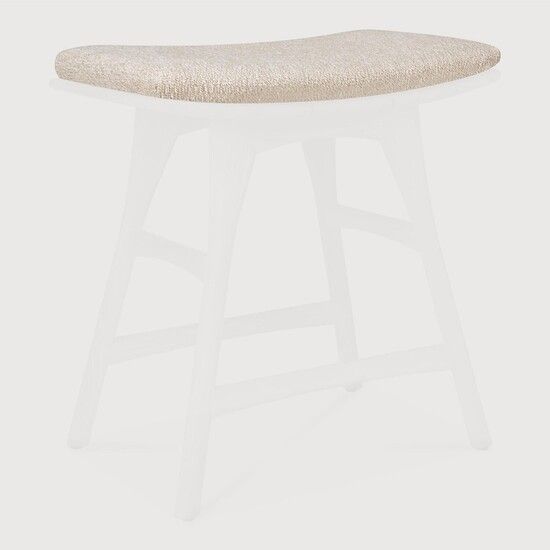 Osso outdoor stool cushion - Natural - 50 x 33 x 2 cm (10121245) by Ethnicraft