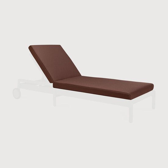 Jack outdoor adjustable lounger cushion - Burgundy - 200 x 65 x 8 cm (10121288) by Ethnicraft