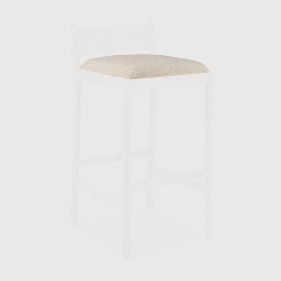Jack outdoor bar stool cushion - Natural - 41 x 42 x 3 cm (10121290) by Ethnicraft
