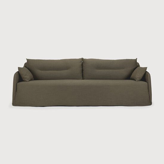 Weave sofa - Green - 244 x 95 x 75 cm (10121413) by Ethnicraft