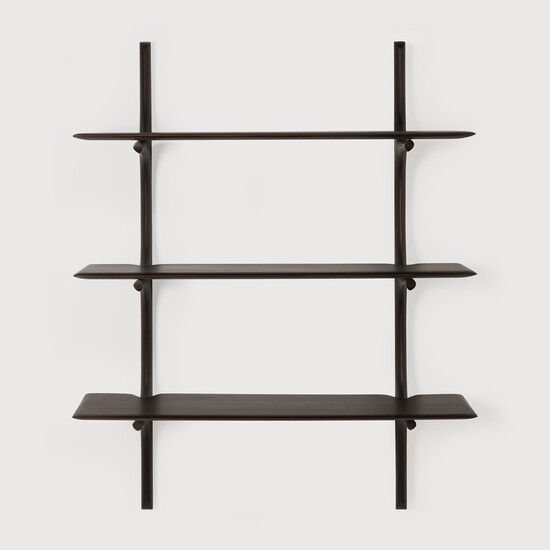 PI wall shelf - Dark Brown - 100 x 35 x 126 cm (10129788) by Ethnicraft