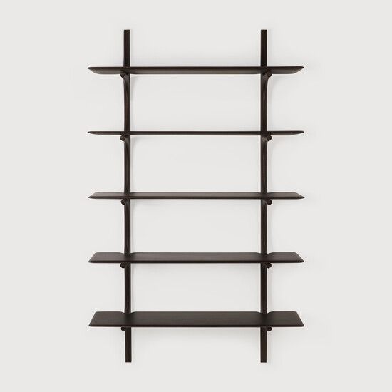 PI wall shelf - Dark Brown - 100 x 35 x 196 cm (10129789) by Ethnicraft