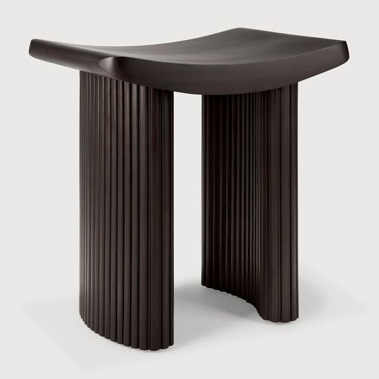 Roller Max stool - Dark Brown - 48 x 35 x 49 cm (10135030) by Ethnicraft