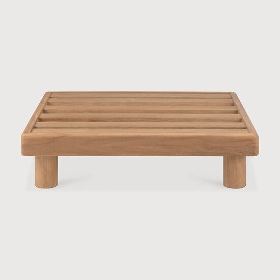 Monocle outdoor footstool frame - Natural - 83 x 83 x 20 cm (10170259) by Ethnicraft