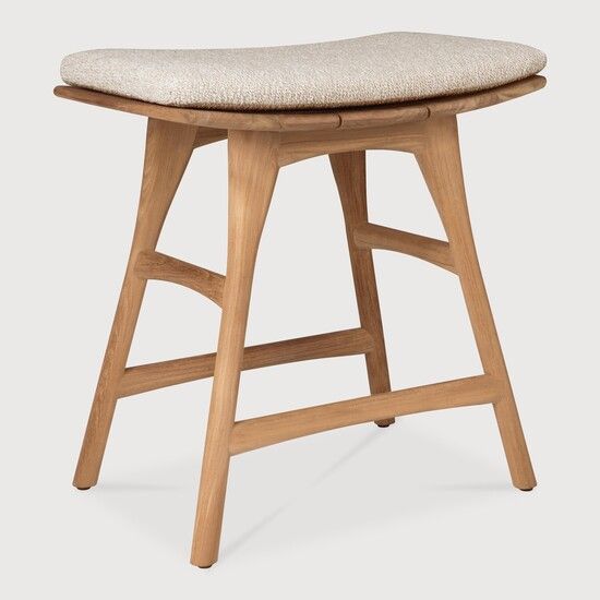 Osso outdoor stool - Natural - 50 x 33 x 51 cm (10S10358) by Ethnicraft