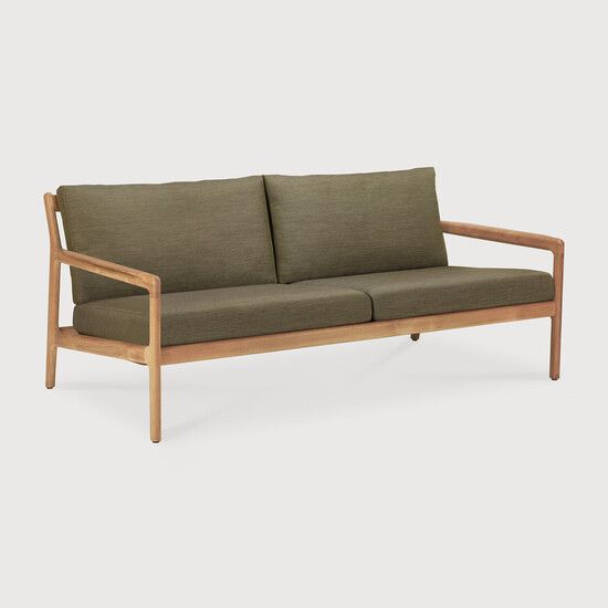 Jack outdoor sofa - Natural, Green - 180 x 90 x 74 cm (10S10435) by Ethnicraft
