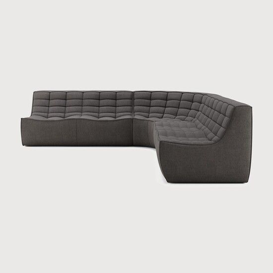 N701 modular sofa set - Dark Grey - 260 x 260 x 76 cm (10S21990) by Ethnicraft