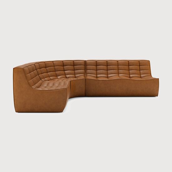 N701 modular sofa set - Old Saddle - 260 x 200 x 76 cm (10S22040) by Ethnicraft