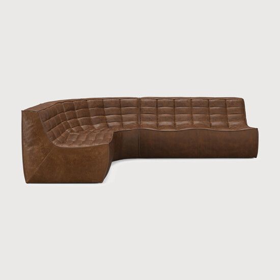 N701 modular sofa set - Chestnut - 260 x 200 x 76 cm (10S22195) by Ethnicraft