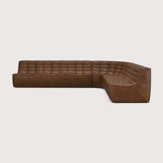 N701 modular sofa set - Chestnut - 330 x 200 x 76 cm (10S22205) by Ethnicraft