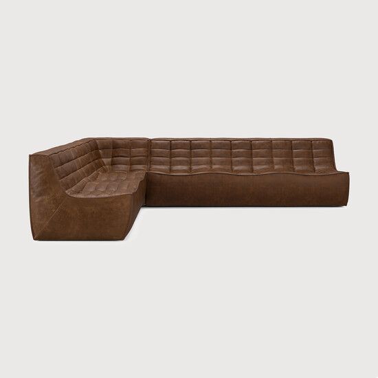 N701 modular sofa set - Chestnut - 301 x 231 x 76 cm (10S22208) by Ethnicraft