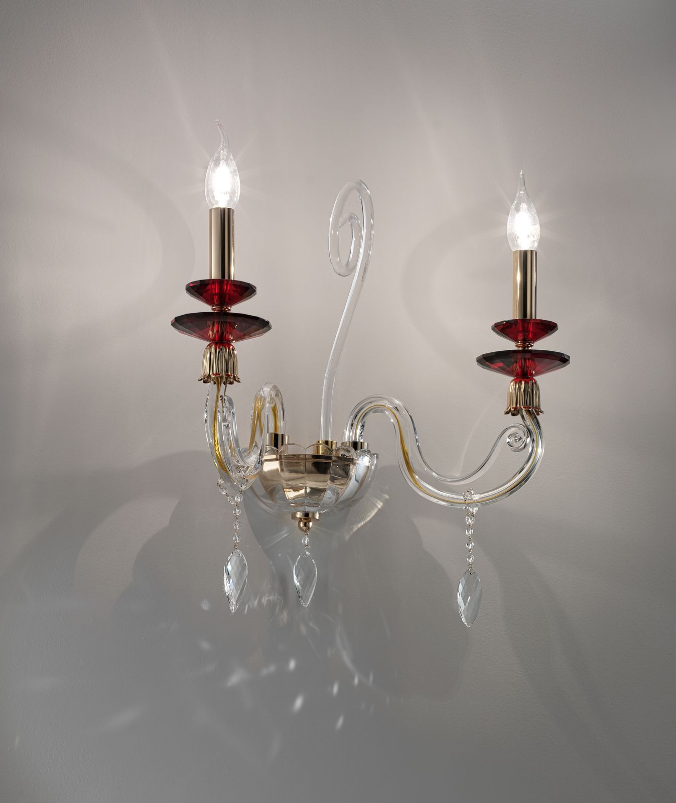 AURORA A2 - Crystal wall light with Swarovski® crystals by Euroluce Lampadari