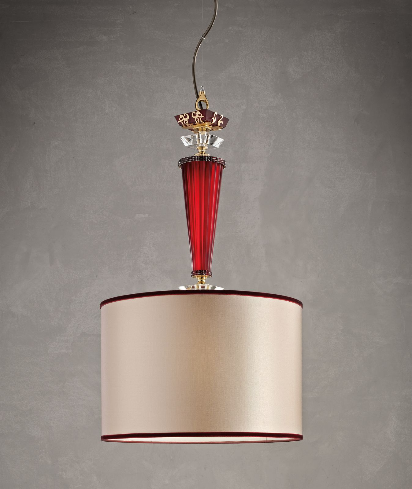 MUSEUM S1 - Pendant lamp with Swarovski® Crystals by Euroluce Lampadari