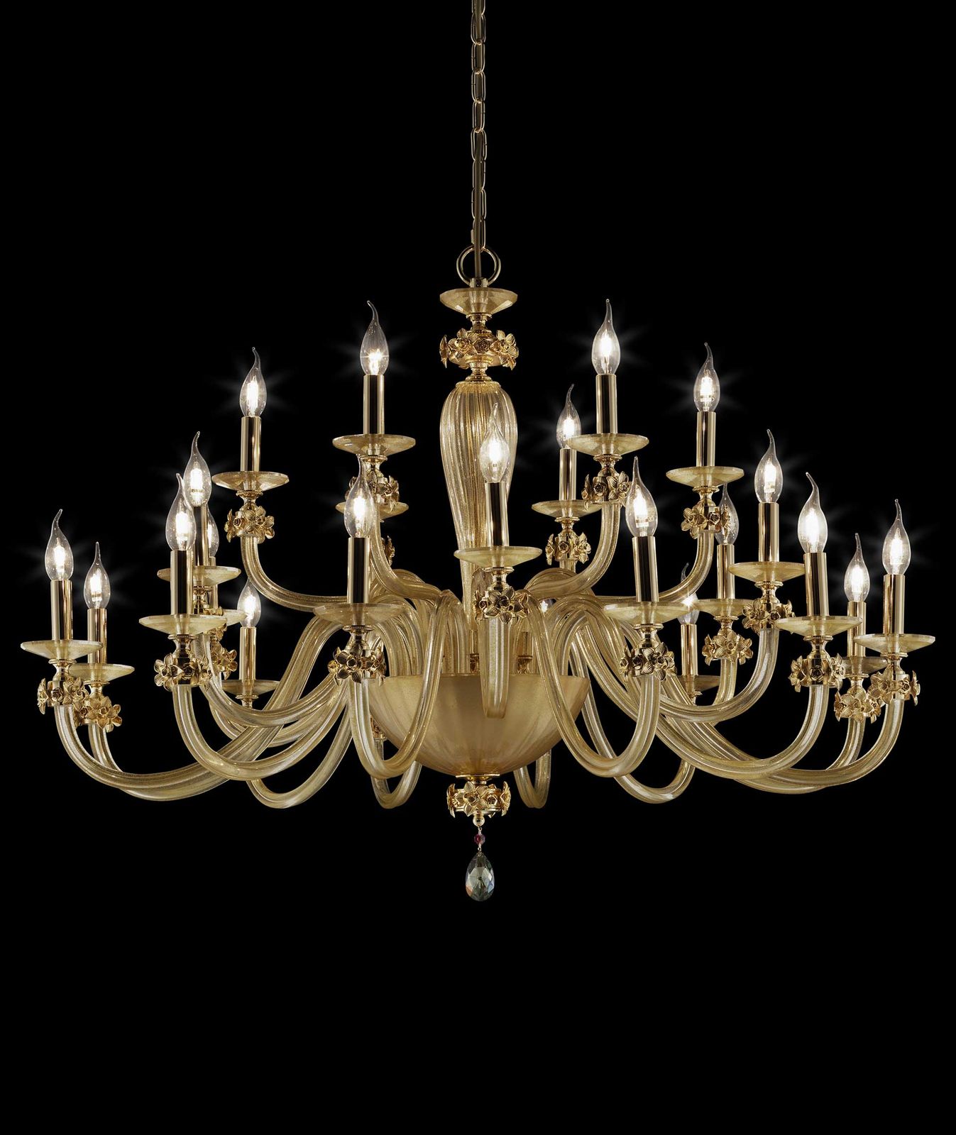 SHEEN L12+6+6 - Crystal chandelier with Swarovski® Crystals by Euroluce Lampadari