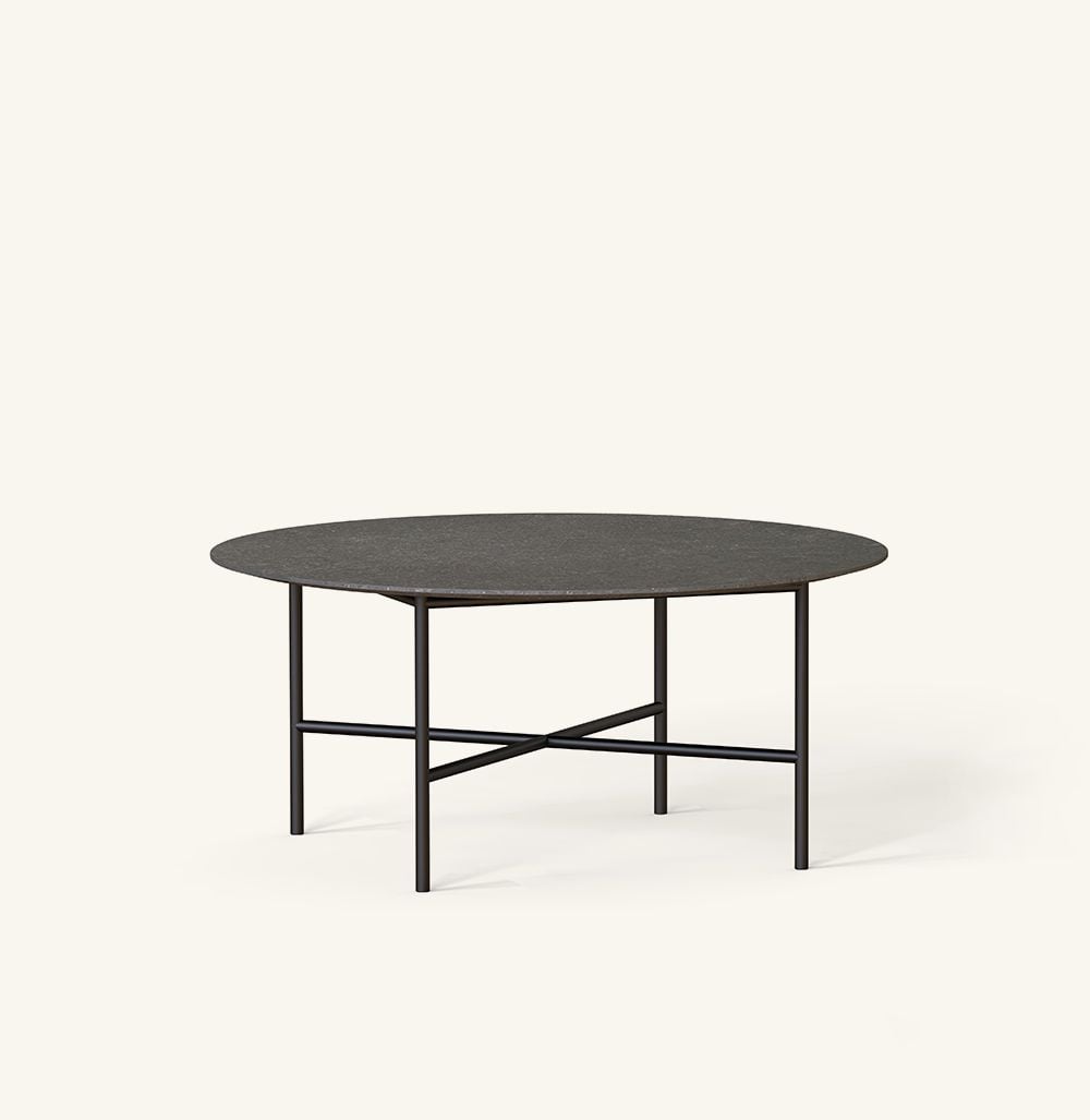 Grada outdoor round coffee table by EXPORMIM