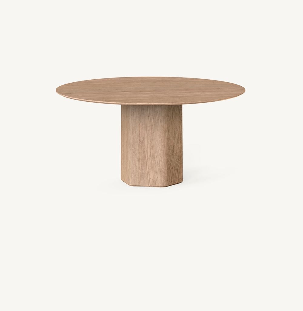 Talo indoor round dining table by EXPORMIM