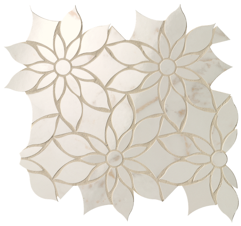 CALACATTA DELICATO DAISY MOSAICO BRILLANTE Roma gold by FAP ceramiche