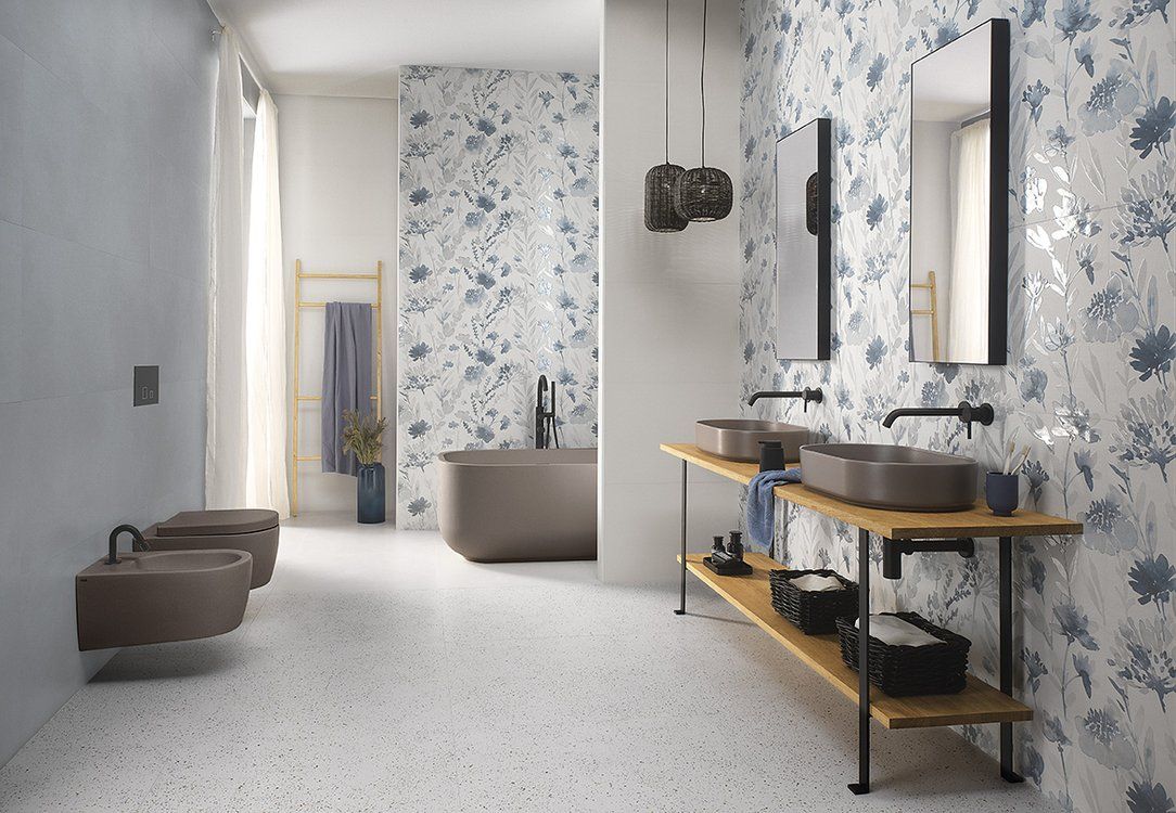 FLOWER BLU Milano mood by FAP ceramiche